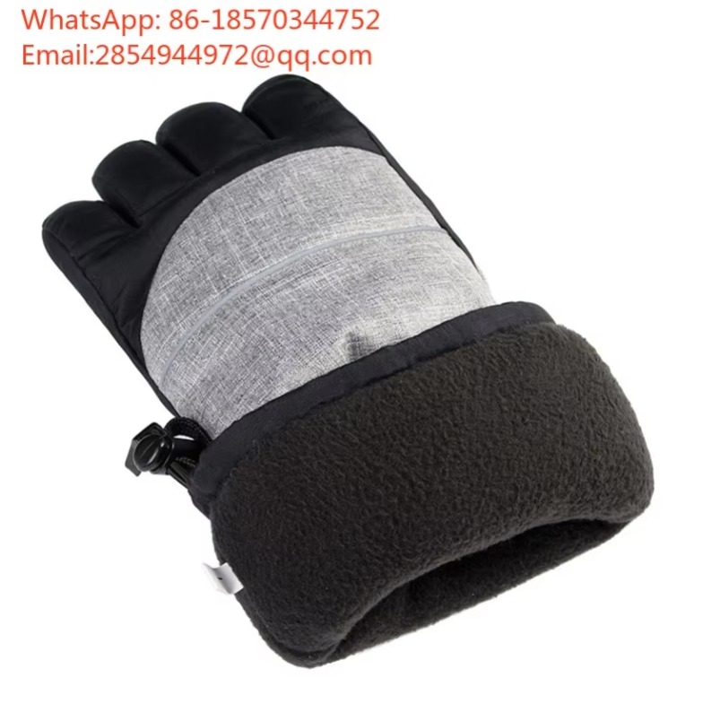 Heat Resistant Glove - 2027 ถุงมือสกีกันหนาวแบบมีฮีทเตอร์สำหรับกิจกรรมกลางแจ้งในฤดูหนาว กันลมและกันน้ำ รองรับการใช้งานหน้าจอสัมผัส เหมาะสำหรับปั่นจักรยานและกีฬาต่างๆ ทนทานต่อความหนาวเย็น