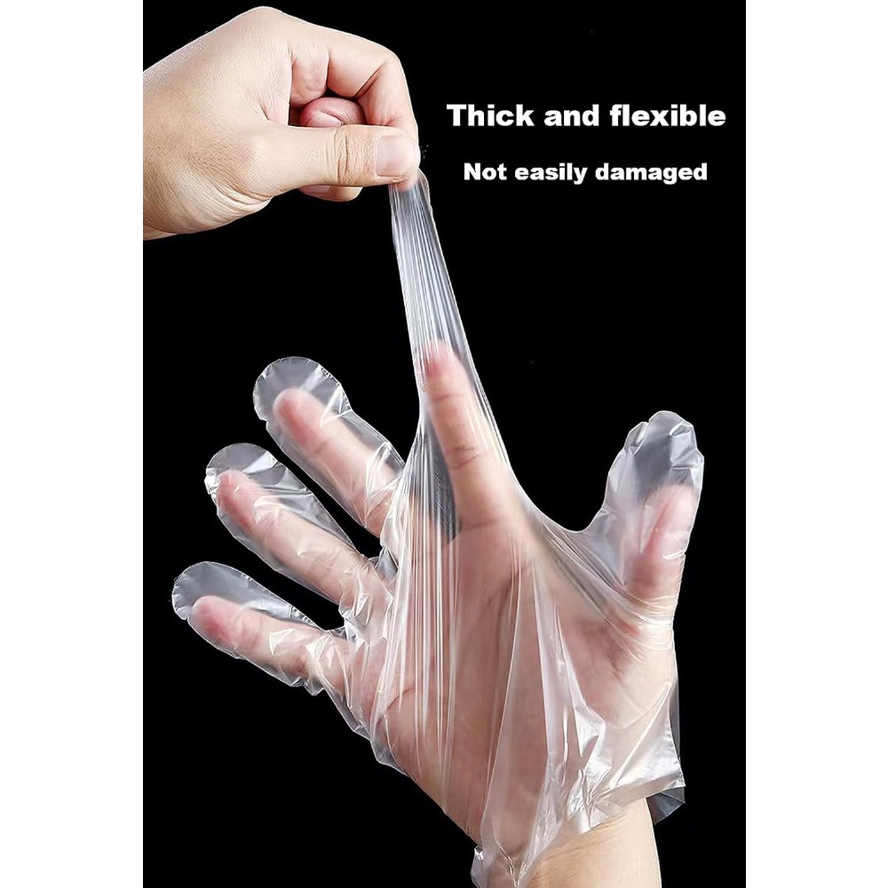 ถุงมือพลาสติกใสแบบใช้แล้วทิ้ง  - Latex Disposable Glove บทวิจารณ์และราคา