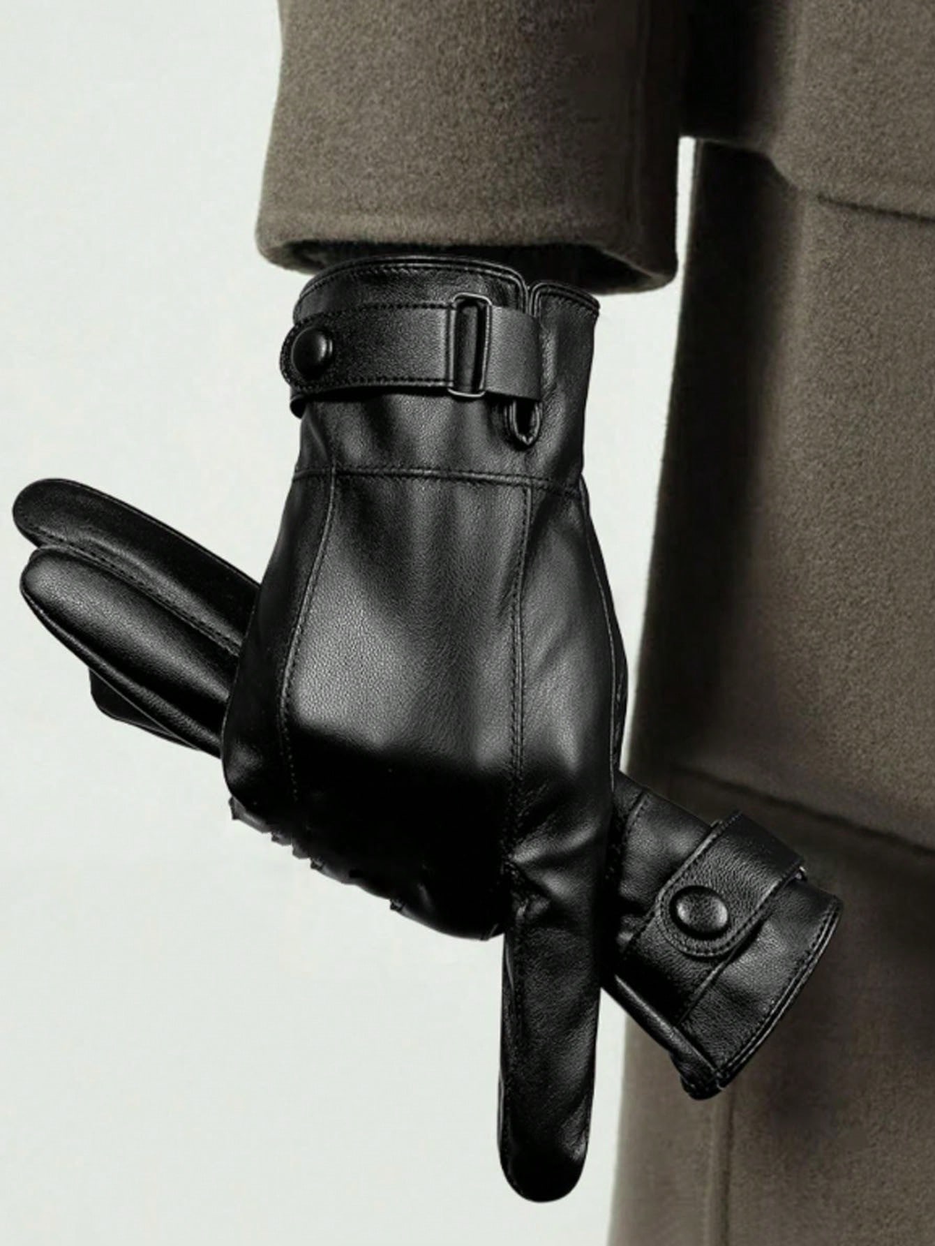 ถุงมือขี่มอเตอร์ไซค์บุขนด้านใน - Leather Driving Glove บทวิจารณ์และราคา