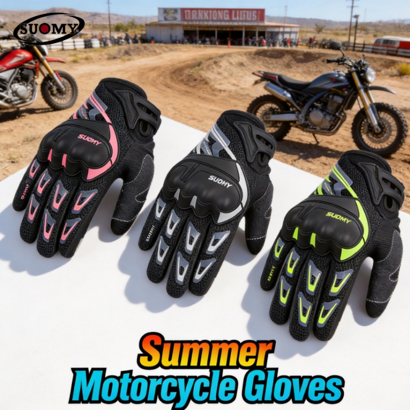 ถุงมือมอเตอร์ไซค์สำหรับฤดูร้อน - Motorcycle Glove Knuckle บทวิจารณ์และราคา