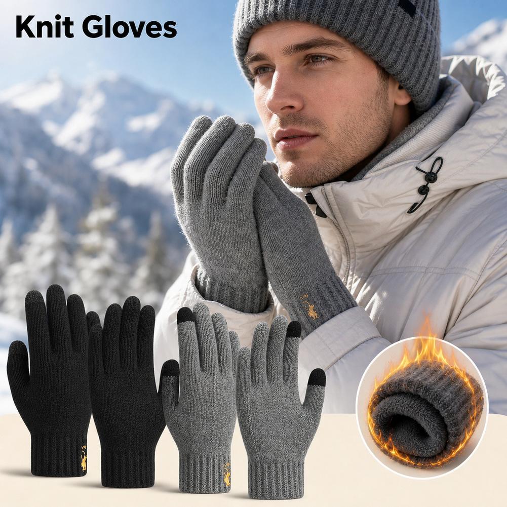 ถุงมือถักสำหรับฤดูหนาว รองรับก - Wool Glove Lined บทวิจารณ์และราคา