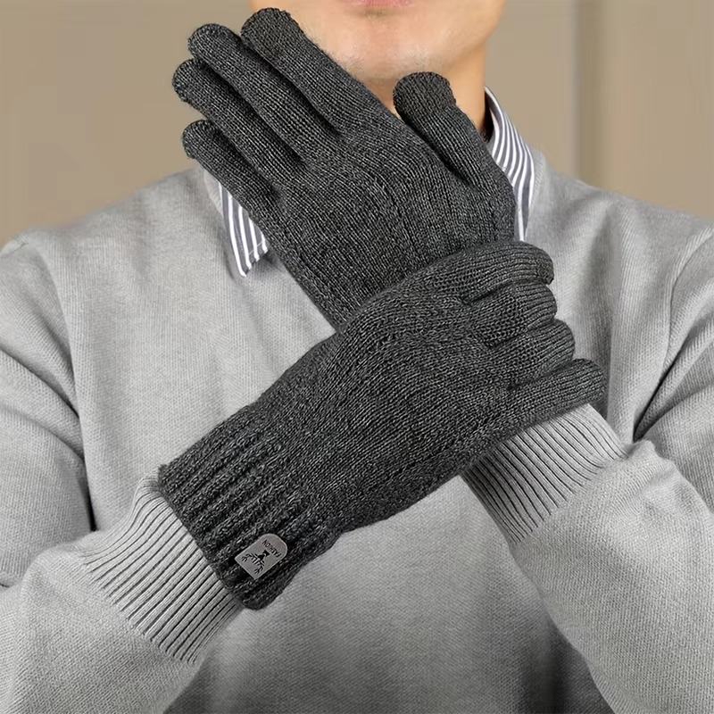 ถุงมือถักขนแกะกันหนาวสำหรับผู้ - Wool Glove Lined บทวิจารณ์และราคา