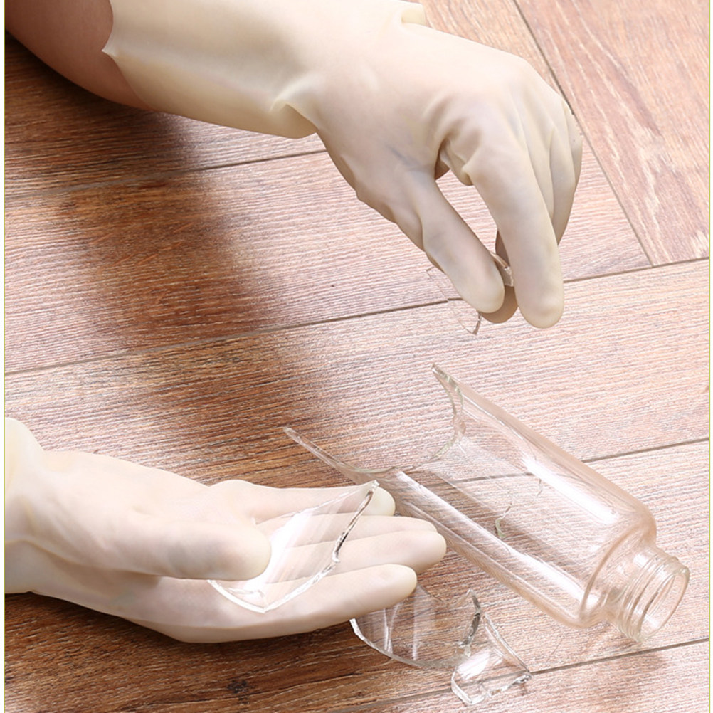 ถุงมือยางสำหรับใช้ในครัว 2 คู่ - Dish Glove Rubber บทวิจารณ์และราคา