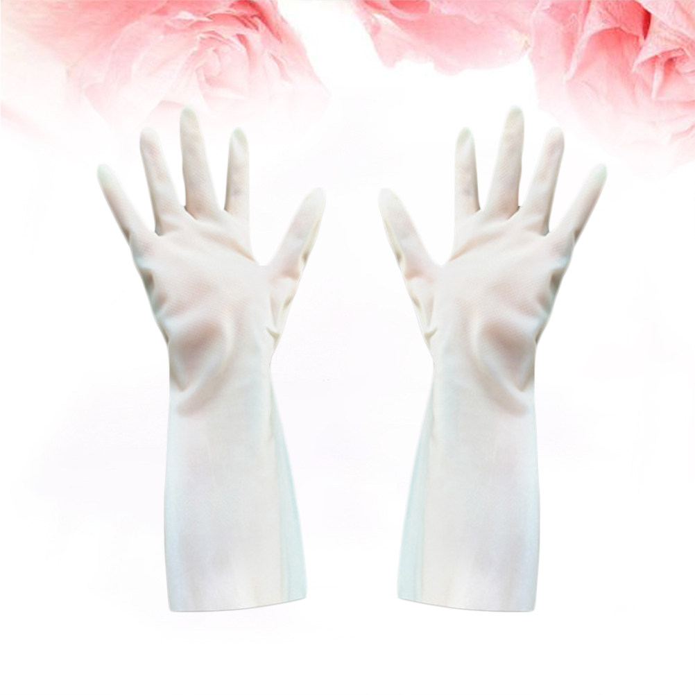 ถุงมือยางสำหรับใช้ในครัว 2 คู่ - Dish Glove Rubber บทวิจารณ์และราคา