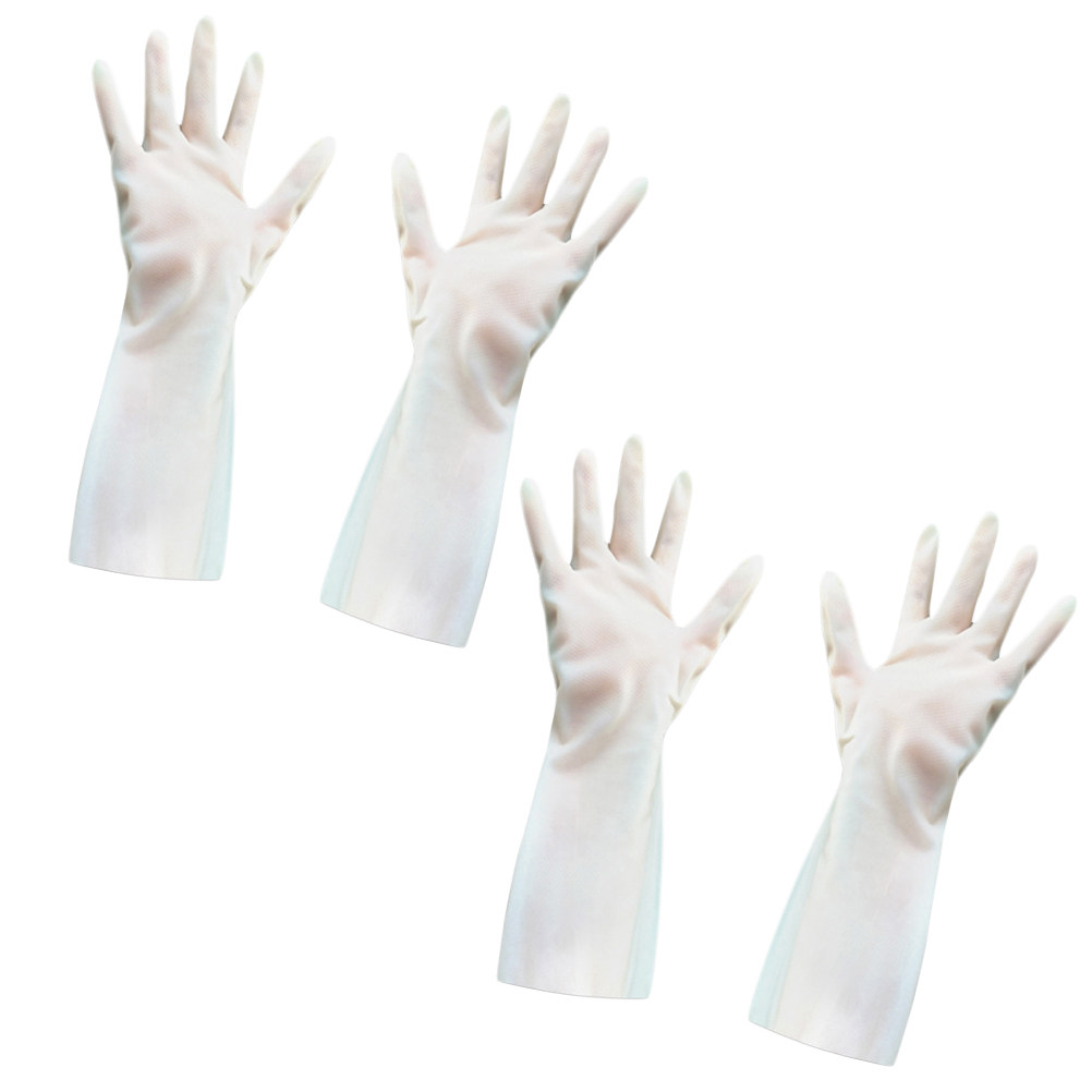 ถุงมือยางสำหรับใช้ในครัว 2 คู่ - Dish Glove Rubber บทวิจารณ์และราคา
